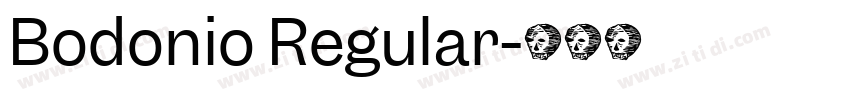 Bodonio Regular字体转换